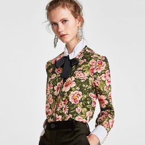 Zara flower blouse
